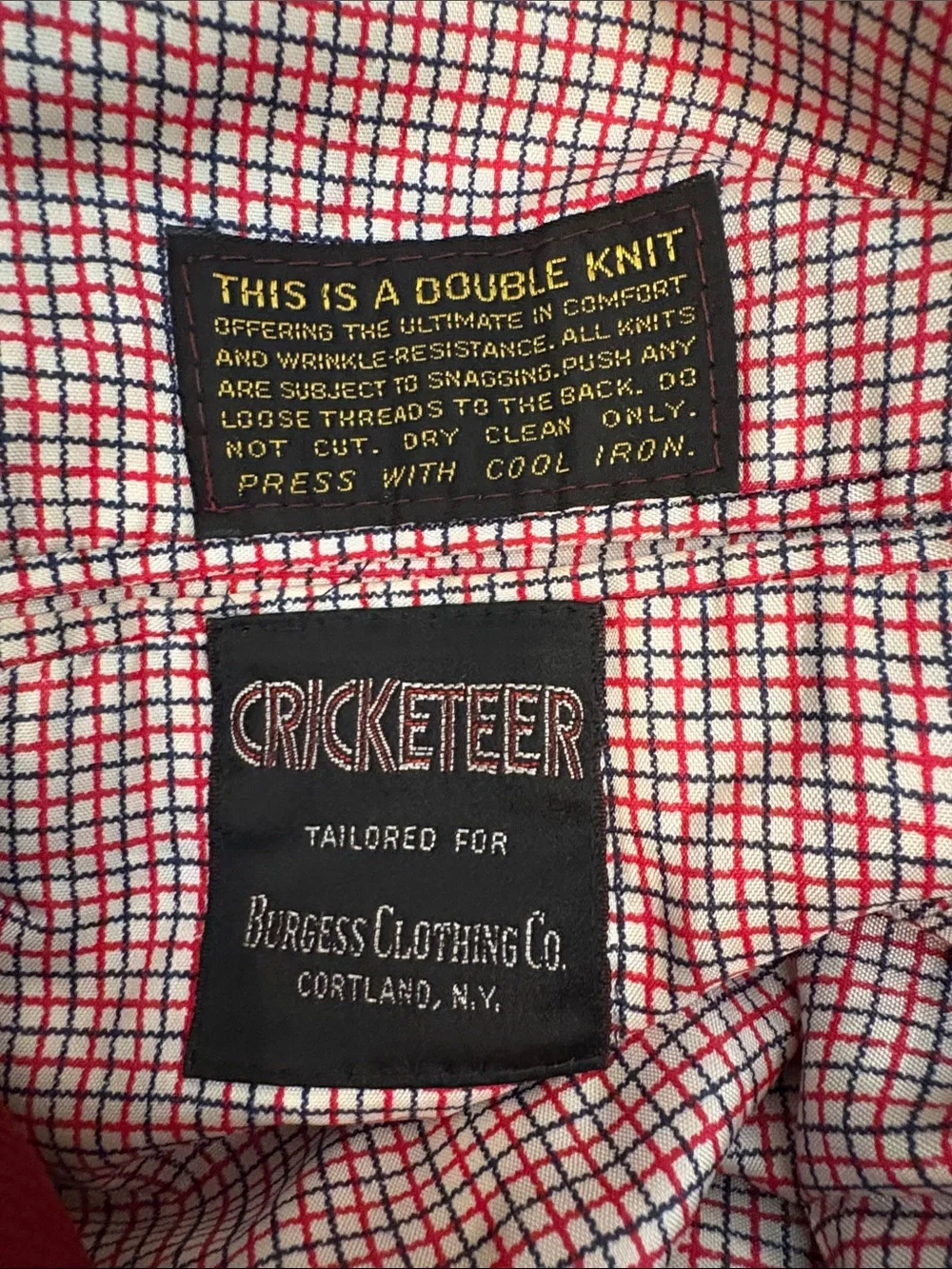 Cricketeer vintage tailored